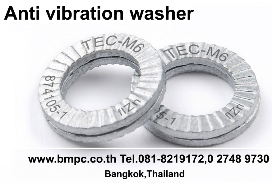 Twin lock washer, Nordlock, Vibration proof washer, แหวนล๊อกน๊อต, แหวนจักร 2 ชั้น